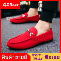 【Qzbear】สีขาวรองเท้าผ้าใบแบนสำหรับผู้ชาย 2020 ใหม่อังกฤษที่เดินทางมาพักผ่อนแฟชั่นรองเท้าลำลองสำหรับผู้ชายขี้เกียจรองเท้ารองเท้าไม่มีส้นสำหรับผู้ชาย