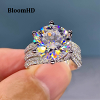 BloomHD ใหม่อินเทรนด์รักแหวนที่มีสดใส CZ ที่มีคุณภาพสูงสีเงินแหวนสตรีครบรอบพรรคเครื่องประดับ