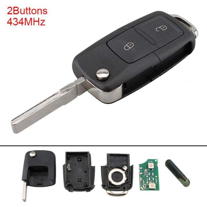 434เมกะเฮิร์ตซ์2ปุ่ม-keyless-เจียระไนพลิกกุญแจรีโมท-fob-กรณีที่มี-id48ชิป1j0-959-753-ag-เหมาะสำหรับ-bora-กอล์ฟ-pa-ssat-v-w-ด้วง-โปโล