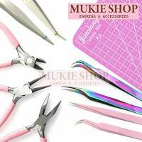 NEW Mukie shop DIY คีม แหนบ อุปกรณ์ เครื่องมือDIY เหล็กเคลือบน้ำมันกันสนิมทุกชิ้น สำหรับงาน เครื่องประดับ ดินปั้น งานฝีมือ ราคาถูก คีมตัดสายไฟ คีม อุปกรณ์ช่าง