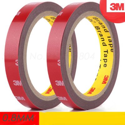 Foam Cotton Double Sided Tape Non-Marking 3M Car Waterproof NoTrace Modification Household Office Lengh × 6/8/10 Width Industria Adhesives Tape