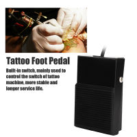 Tattoo เท้าเหยียบสีดำเหล็กหล่อ Professional Tattoo Machine Power เท้าเหยียบ Body Art Tattoo Machine Foot Switch Tattoo Supplies Tattoo Kit