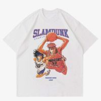 【Kkenzo】 เสื้อยืด ลายการ์ตูนอนิเมะ SLAM DUNK | เสื้อยืด ลาย VINTAGE BASKETBALL 90s | เสื้อผ้าสีขาว การ์ตูนญี่ปุ่น มังงะ