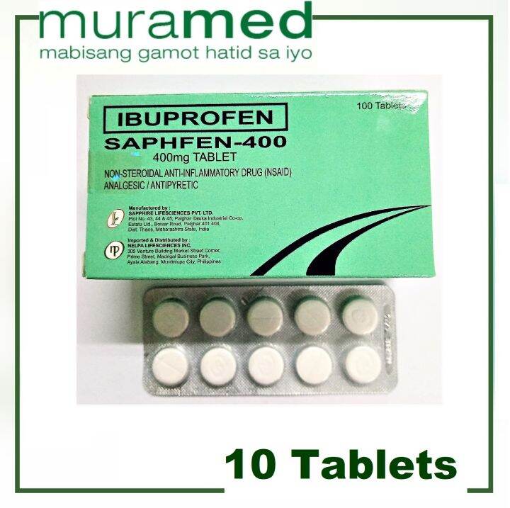 Ibuprofen (Saphfen400) Tablet 10's Lazada PH