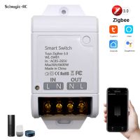 Zigbee Smart Switch 30A 6000W Circuit Breaker Work with Alexa Google Home Smart Light Relay Timer Tuya APP Remote Control