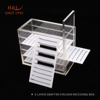 Eyelash Extension Storage Box Eyelash Extension Organizer Acrylic Lash Plate Storage Organizer Holder Eyelash Extension Tools