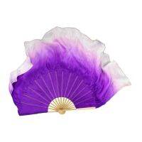 【YD】 16 -30  Size Gradient Real Silk Veils Bellydance Show Props 1L 1R