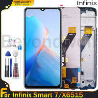 Beyondwolf อะไหล่ X6515สำหรับ Infinix Smart 7นิ้วหน้าจอ LCD และตัวประกอบดิจิตอลสัมผัสกรอบกลางสำหรับ Infinix Smart 7 X6515