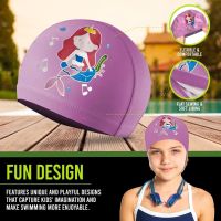 Kids Swimming Cap | Girls Boys Unisex Swim Pool Hat Waterproof Silicone Durable Swim Caps