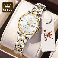 Đồng hồ OLEVS dành cho nữ không thấm nước Pin thạch anh gốc Đồng hồ tương tự dành cho nữ Thép không gỉ Lịch không gỉ Đồng hồ thời trang thumbnail