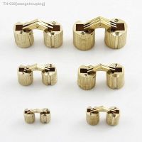 ✒☼♕ Practical Copper Barrel Hinges Cylindrical Hidden Cabinet Concealed Invisible Brass Hinges Mount For Furniture Hardware