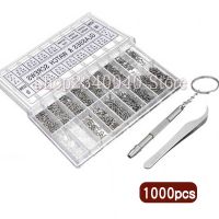 1000pcs/set Micro Stainless Steel screw Sunglass Watch Spectacles Phone Glasses Screw M1 M1.4 M2.5 Nuts Screwdriver Repair Tool