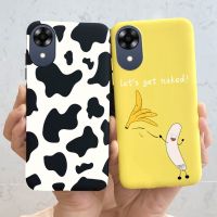 เคส OPPO A17K 4G 2022แบบนิ่ม TPU ซิลิโคนรูปวัวฝาหลังพิมพ์ลายการ์ตูนสำหรับ Oppo A17k เคส CPH2471 17K