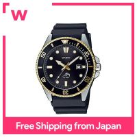 [Casio] CASIO Watch Diver Watch MDV-106G-1AV Black X Gold Men S Overseas Model