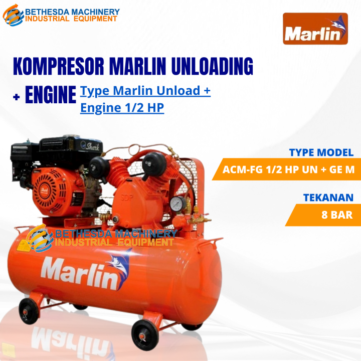 Kompresor Udara Marlin Hp Air Compressor Unloading Engine Pk