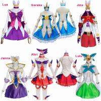 ✌ 【พร้อมส่ง】LOL วิกผมคอสเพลย์แฟนซี Star Guardian Soraka Neeko Jinx Lulu Janna Lux Ahri 3DOD สําหรับผู้หญิง