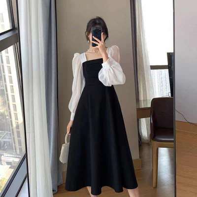 (พร้อมส่ง) Fashion Dress SHOP เดรสยาวเสื้อยืดแฟชั่นผู้หญิงสไตล์เกาหลี คอกลมแขนสั้น เนื้อผ้ายืดหยุ่นดี กระโปรงเสื้อยืดทรงสวย แนวหวานสดวัยรุ่นน่ารัก