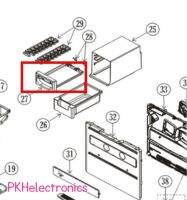 กรอบยึดถาดทำน้ำแข็งตู้เย็น 2 ประตู HITACHI-PTR-VG710P3*019