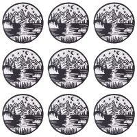 Pulaqi 10PCS Nature travel Patch Mountain Wholesale Patches Iron On Patches For Clothing Stripe Wholesale Dropship Custom Patch