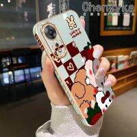 เคส Chenyyka สำหรับ OPPO A58 5G A58X 5G A78 5G เคสการ์ตูนกระต่ายนำโชคสุดหรูเคสโทรศัพท์กันกระแทกลวดลายขอบเคสซิลิโคนแฟชั่นเคสคลุมทั้งหมดป้องกันเลนส์กล้อง