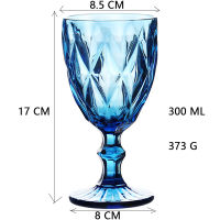 Wine Glass Cups Multicolor Carved Goblet Whiskey Red Wine Glasses 300ML Wedding Party Champagne Flutes Bar Restaurant Home Tools