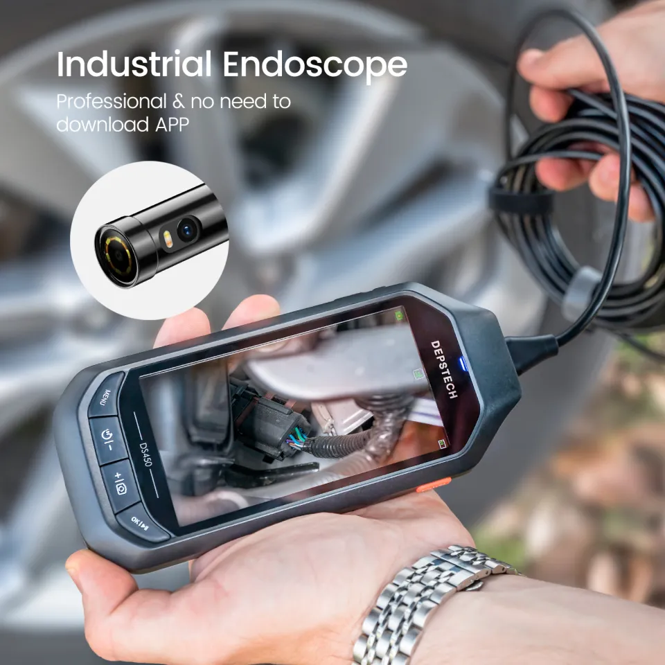 Endoscope industriel DEPSTECH, endoscope 1080P avec écran LCD 4,3