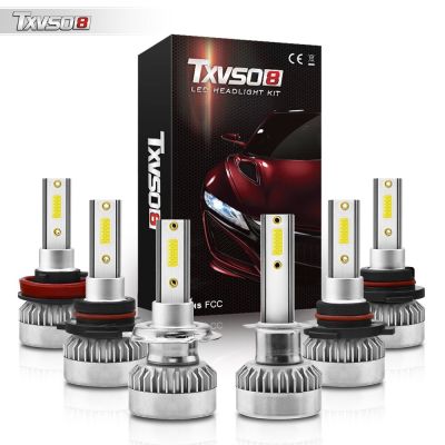 TXVSO8 2022 Mini Car Headlights Led Bulbs 9005/HB3 9006/HB4 9012/HIR2 H11 Lamps 12V 110W 6000K Lights 20000LM Ampoules De Phare Bulbs  LEDs  HIDs