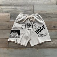 Fear of god x RRR123 joint cooperation shorts graffiti print design shorts destruction style shorts TA68 sj