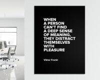 Viktor Frankl ผ้าใบพิมพ์คำคม // ตกแต่งผนังสำนักงาน // การพิมพ์ตัวอักษรศิลปะสมัยใหม่1ชิ้นภายในกรอบหรือไร้กรอบ