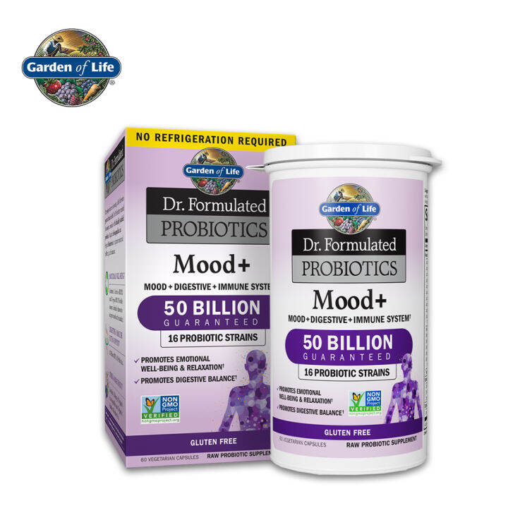 Dr. Formulated Probiotics Mood SHELF 60ct Capsules Garden of Life