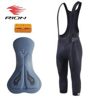 RION Cycling Shorts Men 3/4 Pants Pro Road Biker Shorts MTB Bib Shorts Padded Bicycle Tights Elastic Interface Motorcycle Bib