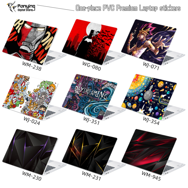 DIY laptop sticker laptop skin, anime characters/geometric cover,   inch high-quality PVC material, notebook computer shell decal | Lazada