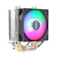 【สต๊อกพร้อม】หม้อน้ำหล่อเย็น CPU RGB 4ท่อความร้อน9ซม. พัดลมทำความเย็นไฮดรอลิกแบริ่งไฟสีสันสดใสปิดเสียงอุปกรณ์คอมพิวเตอร์สำหรับ INTEL AMD