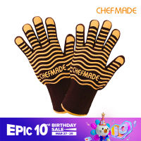 CHEFMADEซิลิโคนทนอุณหภูมิสูงลื่นต่อต้านลวกหนาGloves-2pic