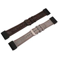 ▪▧ 26mm Bands First Layer cowhide Genuine Leather Strap Crackle for Garmin Fenix 6X/fenix5X/fenix3 HR/D2 MK1 Descent Smart Watch