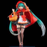 Hatsune Miku โมเดลหุ่นการ์ตูนอนิเมะญี่ปุ่นหมวกแดงเล็กๆน้อยๆของเด็กร้านขายของเล่นพีวีซีหุ่นแอ็คชั่นตุ๊กตาของเล่นเพื่อเป็นของขวัญคริสต์มาสสำหรับเด็ก18Cm