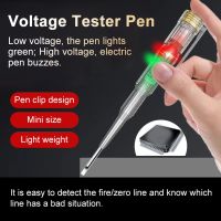 Voltage Tester Pen Power Voltage Detector Electricity Detector Test Pencil with Light Electrical Indicator Tool with Screwdriver