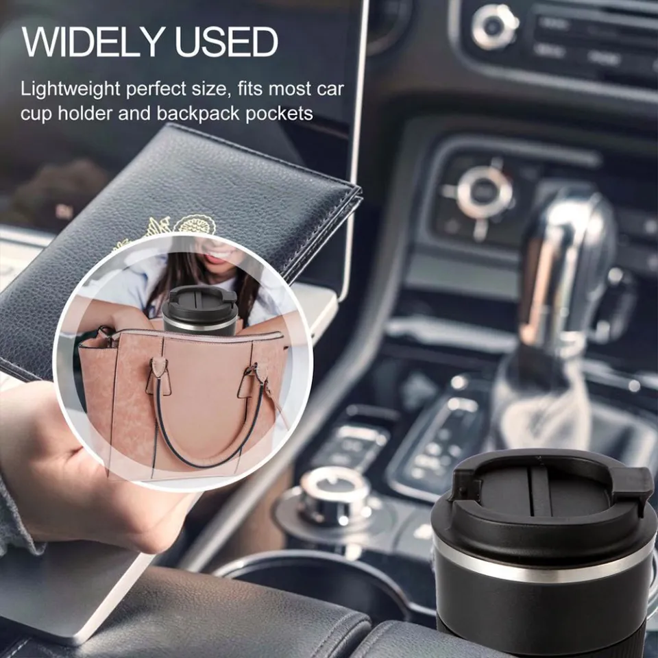 380ML 510ML Double Stainless Steel 304 Coffee Thermos Mug Leak-Proof  Non-Slip Car Vacuum Flask Travel Thermal Cup Water Bottle