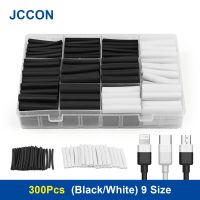 300Pcs/Box Thermoresistant Tube Heat Shrink Wrapping Kit Termoretractil Shrinking Tubing Assorted Wire Cable Sleeving Color