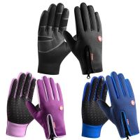 ✴ Thermal Winter Gloves Touchscreen Cycling Gloves Full Finger Windproof Motorcycle Sports Gloves for Bike Ski Outdoor Camping