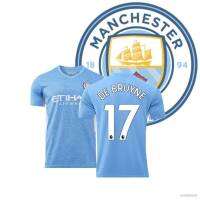 เสื้อกีฬาแขนสั้น ลายทีมฟุตบอล Premier League M.C.F.C Manchester Jersey De Bruyne ทรงหลวม สําหรับผู้ชาย และผู้หญิง XS-6XL FTB