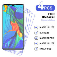 4Pcs Screen Protector สำหรับ Mate 10 Lite กระจกนิรภัยสำหรับ Mate 20 MATE 20 PRO MATE 20 LITE ป้องกัน Glass Film