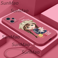 เคสโทรศัพท์ Realme 9 ซิลิโคนอ่อนนุ่มปกหมวกออกแบบปกสำหรับสาว