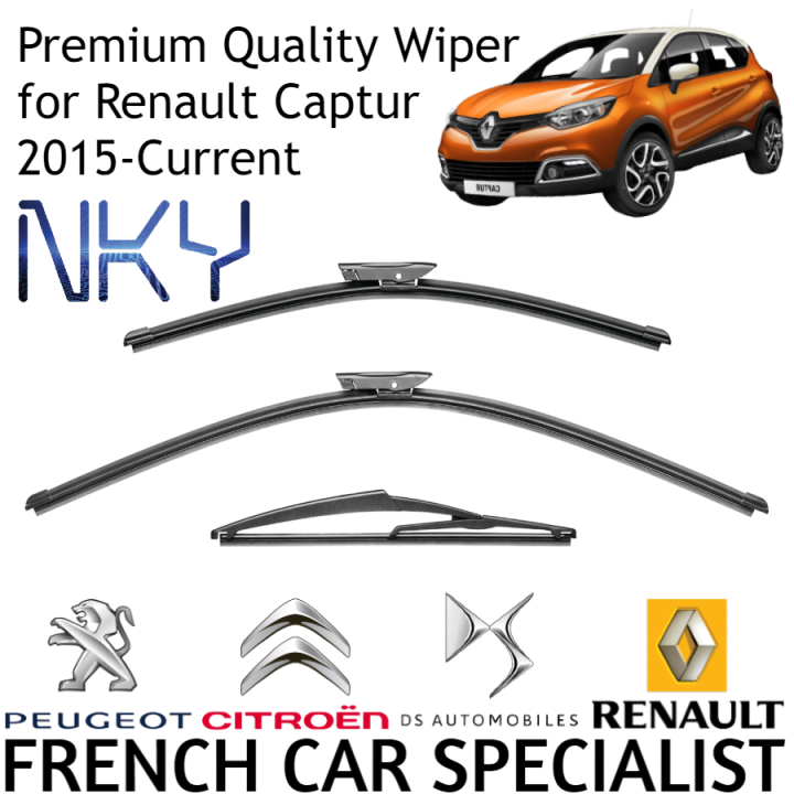 Renault Captur 20152021 Front Wiper & Back Wiper (Premium Quality