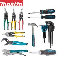 Makita Set Obeng lubang Philips aksesori alat multifungsi obeng segi enam palu kuku lembar besi gunting kunci pas