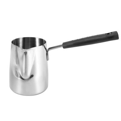 Stainless Steel Butter and Coffee Warmer,Turkish Coffee Pot,Mini Butter Melting Pot and Milk Pot with Spout