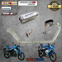 ท่อgsx r150 ท่อgsx s150ท่อsuzuki ท่อ sc project สีเทา ท่อแต่งgsxr150 ท่อแต่งgsxs150 เสียง แน่น นุ่ม ทุ้ม ไม่แต่งในรอบสูง ตรงรุ่น ท่อเอสซีโปรเจค สีไทเทเนียม ท