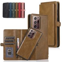 Magee8 Flip Leather for Note 20 Ultra Detachable Magnetic Wallet Cover S23 S22 S21 A54 A53 A52 A32