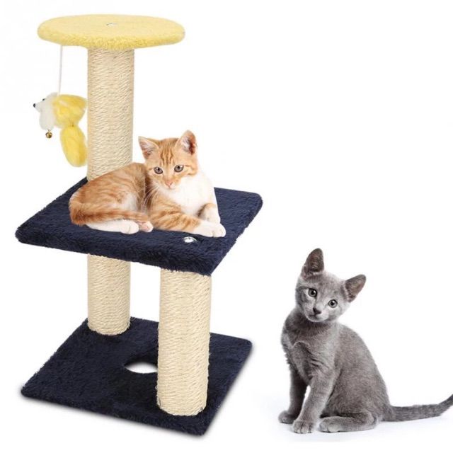 คละแบบ-คอนโดแมว-3-ชั้น-น่ารัก-กุ๊กกิ๊ก-ขนาดอยู่ในภาพ-ประกอบง่าย-ต้นไม้แมว