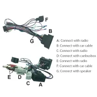 16Pin Car Audio Wiring Harness Audio Power Cord with Canbus Box for Cruze AVEO 2009